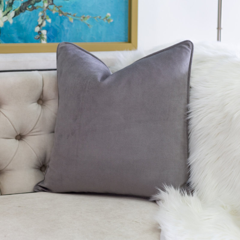 Throw Pillow, Silver