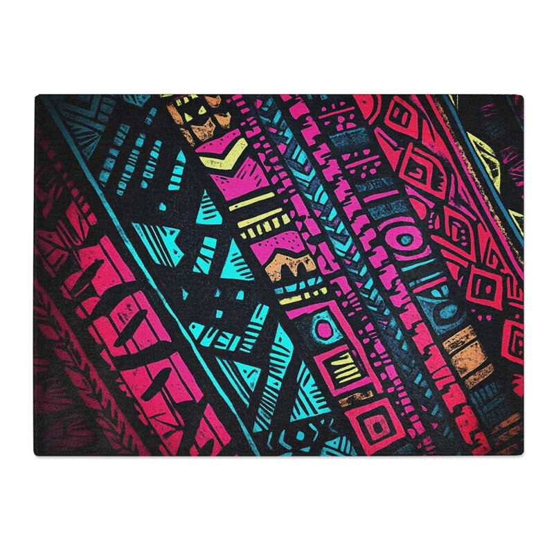 Tribal Pattern Vol.2  Glass Chopping Board