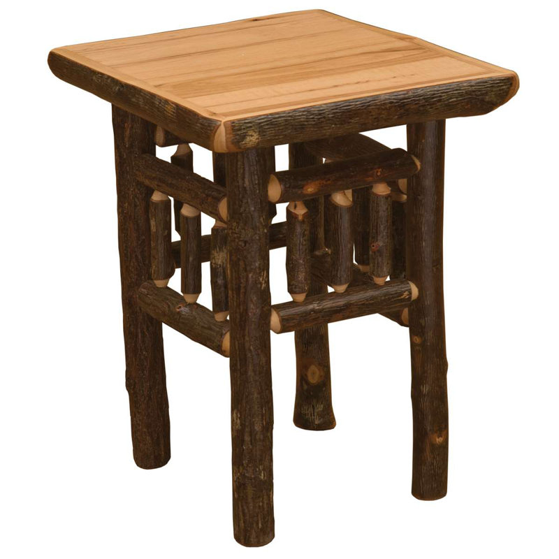 Table de bout Fireside Lodge Hickory, Érable rustique