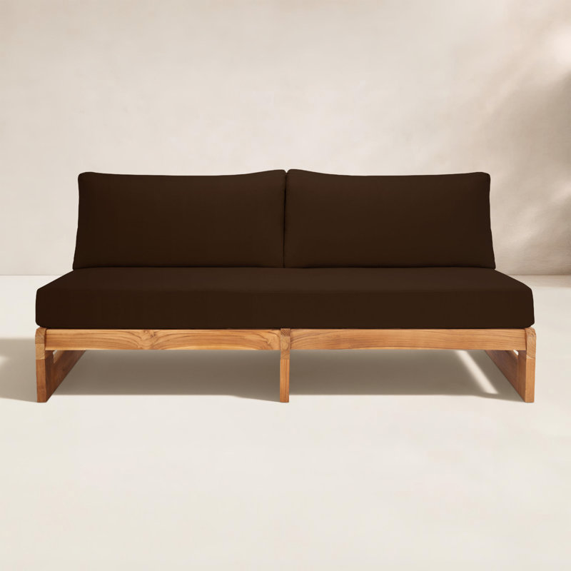 Outdoor 2 - Seat Loveseat, Dark Brown