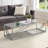 Adabella Glass Top Single Coffee Table