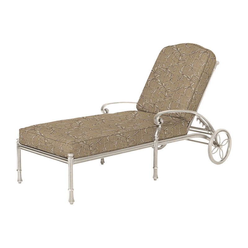 Bella Vista Chaise Lounge with Sunbrella Cushions, Midnight Gold, Bessemer