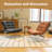 Leather Armchair, Modern Accent Chair High Back, Living Room Chairs with Metal Legs and Soft Padded, Sofa Chairs for Home Office,Bedroom,Dining Room (Brown-1pc)