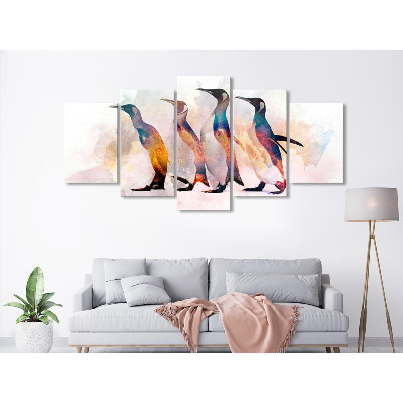 «Elenie Penguin Wandering» sur toile, H 20 po x l 40 po x P 0,7 po