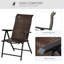 Fauteuil inclinable rotin en osier, brun