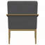 Élégant fauteuil rembourré en métal pour le salon-1076007178