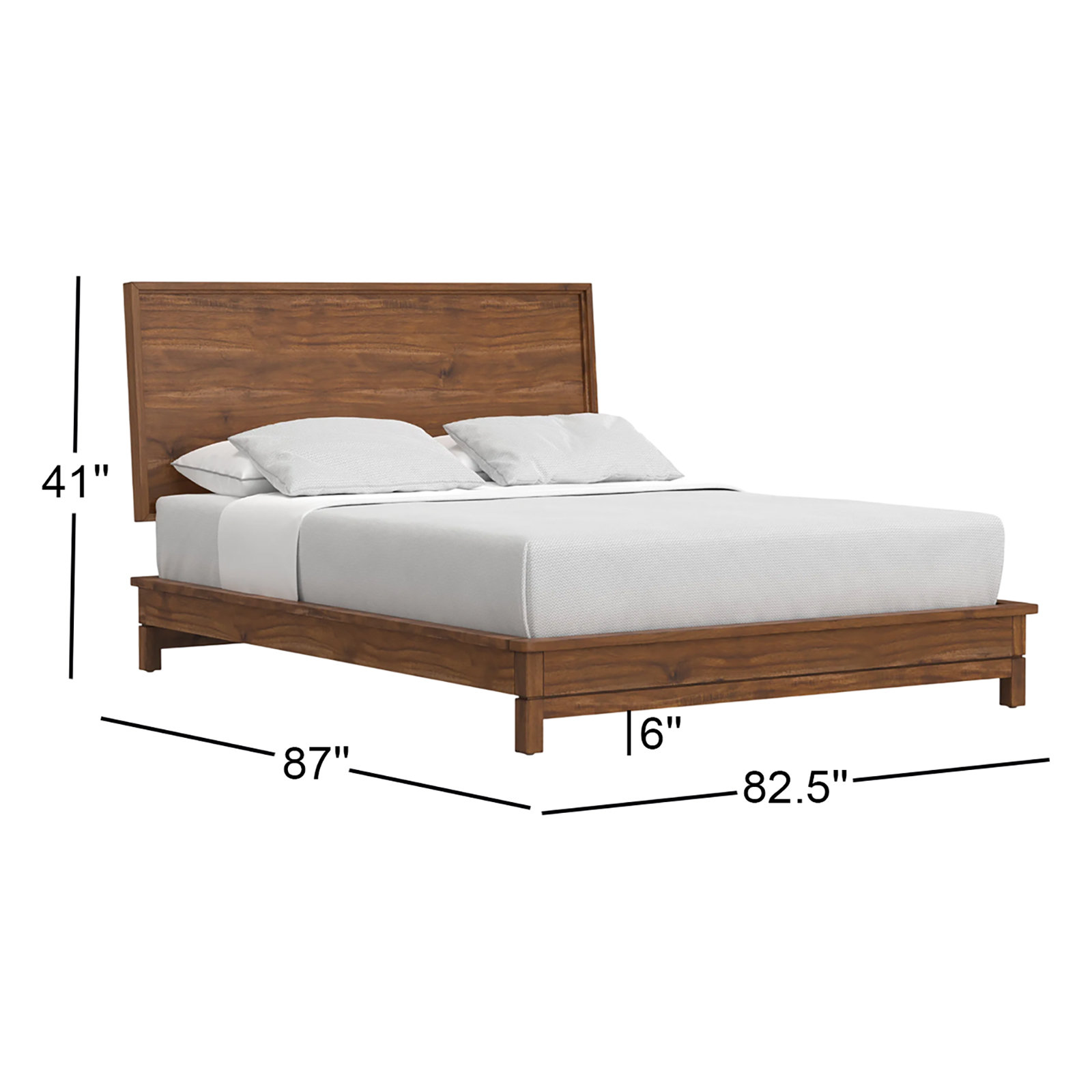Wrightia Bed, Honey Maple, King