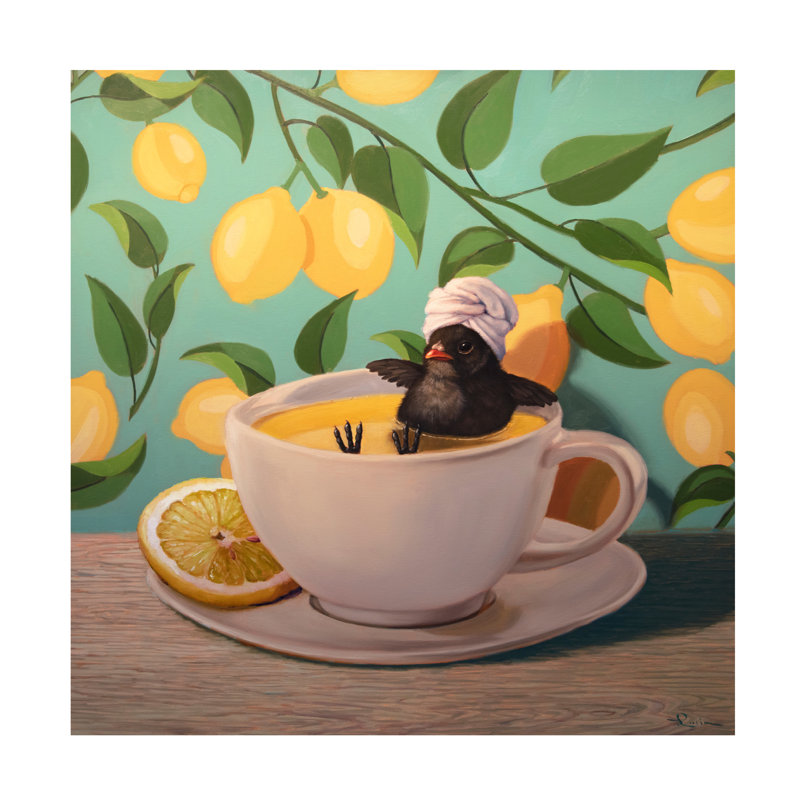 Art sur toile par Lucia Heffernan, H 14 po x l 14 po x P 2 po
