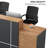 94.5-Inch Vintage Front Desk for 2, Spacious Leg Room, Ideal for Office or Computer Desk