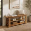 Upholstered Bench with Shoe Storage