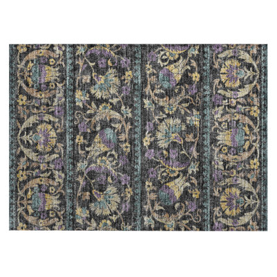 Machine Washable Indoor/Outdoor Chantille ACN2480 Floral Rug