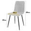 Aspen 1200mm foiled rect. table & 4 fabric chair Set-124198363-124198327