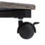 C Shaped End Table TV Tray on Wheels