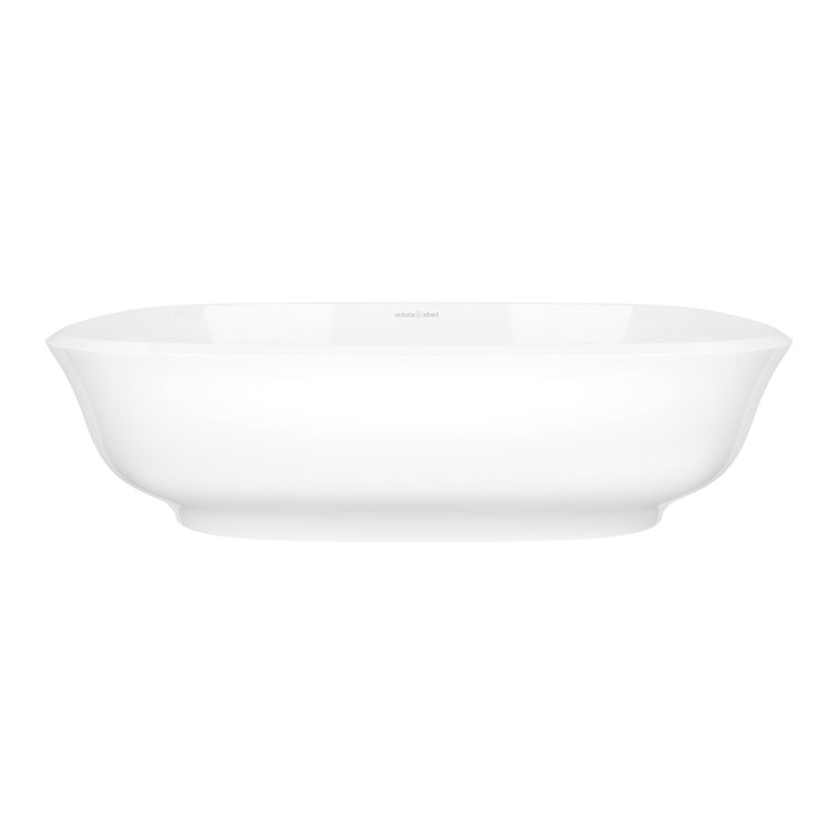 Amiata 60 Rounded Rectangle 23-5/8" Vessel Lavatory Sink in Volcanic Limestone without Internal Overflow