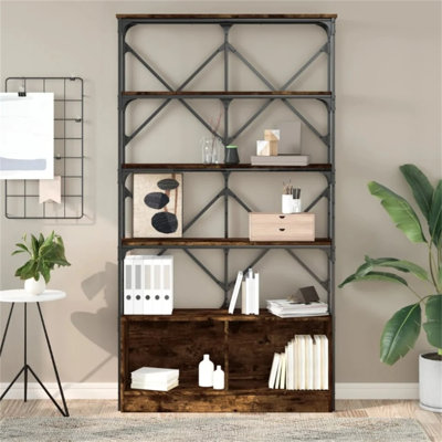 Bexleigh 180cm H x 100cm W Metal Standard Bookcase