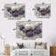 Or et mauve de Noël tourbillon de menthe poivrée IV - ensemble de décoration murale de Noël-107194832-107194838
