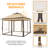11×11 FT Pop-Up Gazebo Tent with 4 Mesh Sidewalls-112797804