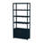 Elin Etagere Bookcase, Navy Blue