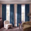 Rideaux en velours moelleux Matra pour chambre à coucher ‑ rideaux obscurcissants pour les fenêtres de salon, panneau simple-1630843118-1630843092