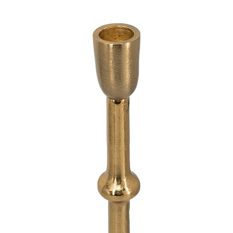 Porte-bougie effilé en aluminium, H 19 po x l 5 po x P 5 po