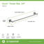 Porte-serviettes mural 24 po Duro-13885559