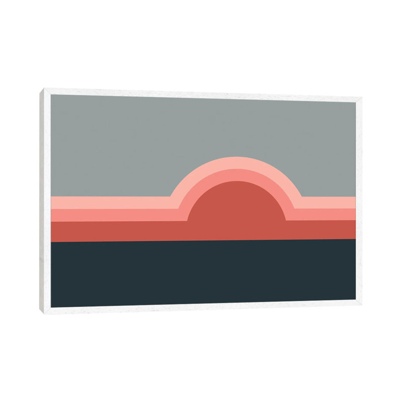 1 Piece Wall Art on Canvas, 66.04 cm H x 101.6 cm W, White Framed