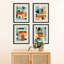 Colorful Mid-Century Geometric - Ensemble de 4 reproductions de cadres photo simples-97782158-97782157