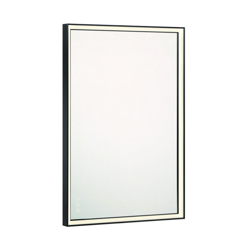 Miroir Nixon, Noir, 36 po x 24 po, Rectangle