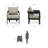 2 - Person Patio Conversation Set with Cushions-1463323158