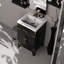 18 po Meuble-lavabo simple en chêne noir avec miroir 20 po