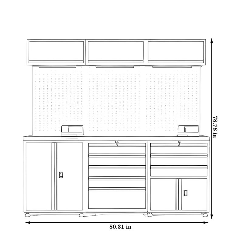 Heavy-Duty Metal Tool Cabinet for Automotive