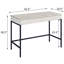 Bureau moderne avec 2 tiroirs - couleur naturelle et noire pratique