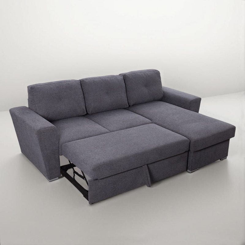 BELMONT 3 Seater Sofa Bed, Grey
