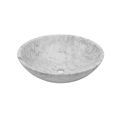 Novatto 17'' Stone Circular Bathroom Sink