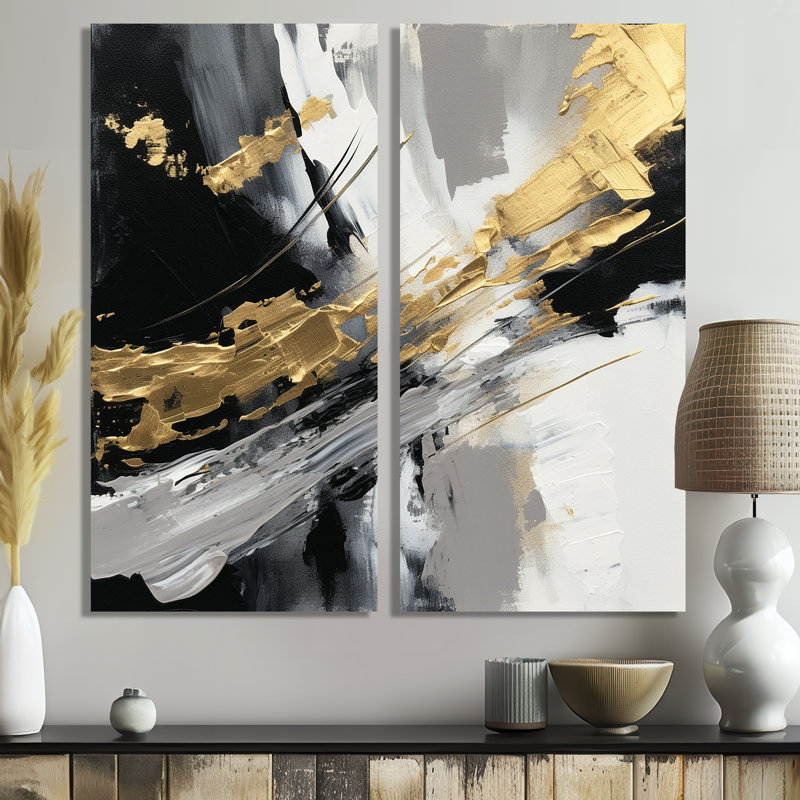 Mystery Awakening II - art mural moderne bleu, H 32 po x l 32 po, Toile tendue, Ne s’applique pas