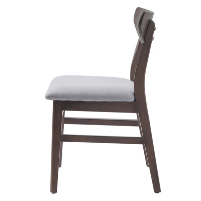 Modern Scandinavian Chairs - Curved Wood Backrest, for Living Room, Dining Room, Easy to Assemble,Set of 4