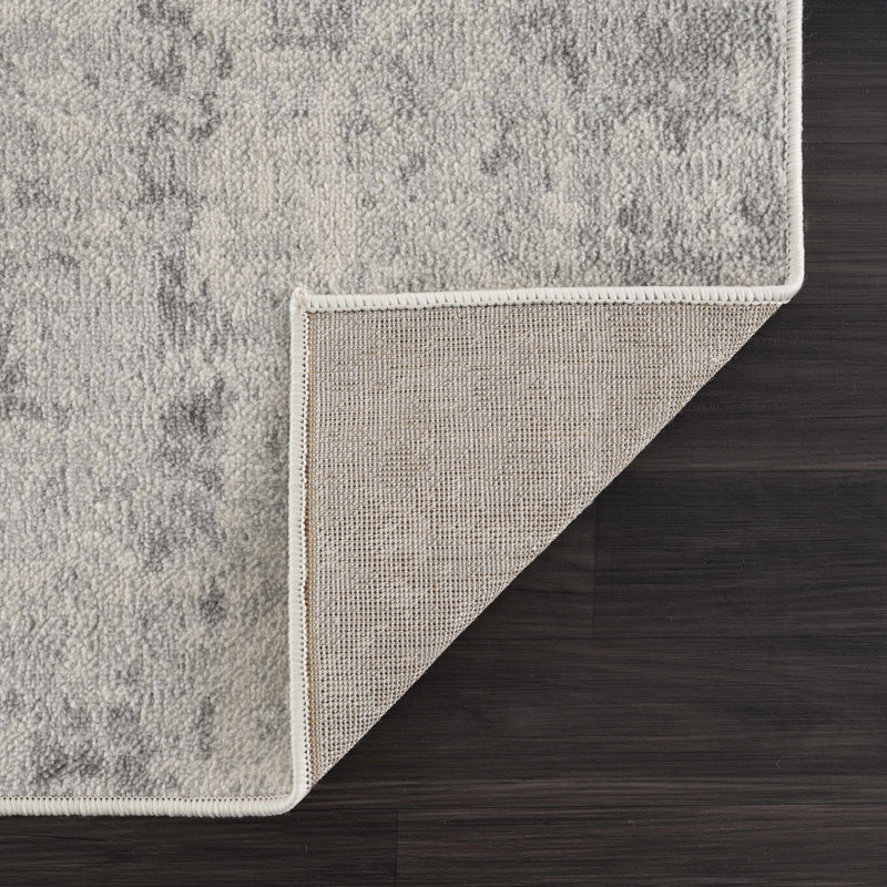 Tapis gris Elyjah, Tapis de couloir 2 pi 7 po x 7 pi 3 po