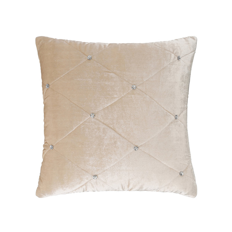 Longridge Geometric Square Pillow Cover, 45 x 45cm, Cream