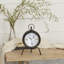 Analog Mechanical Tabletop Clock in Dark Brown