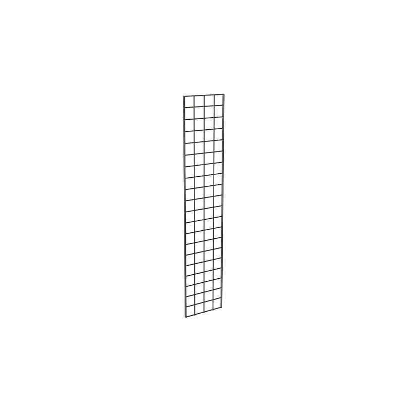 Black Semi-Gloss Metal Grid Panel Set, 1 ft x 5 ft