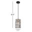 Luminaire suspendu lanterne simple l 7,1 po Lila
