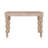 Braydan 2-Drawer Desk with Hand-Turned Legs- Rustic Natural-123297391