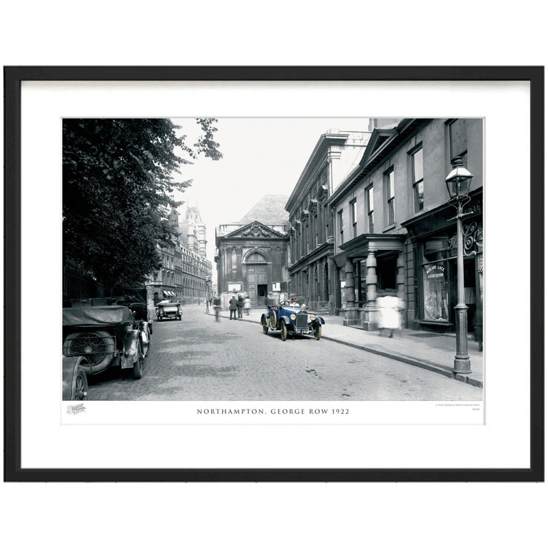 Northampton, George Row 1922 - Single Picture Frame Print, 45cm H x 60cm W x 2.3cm D