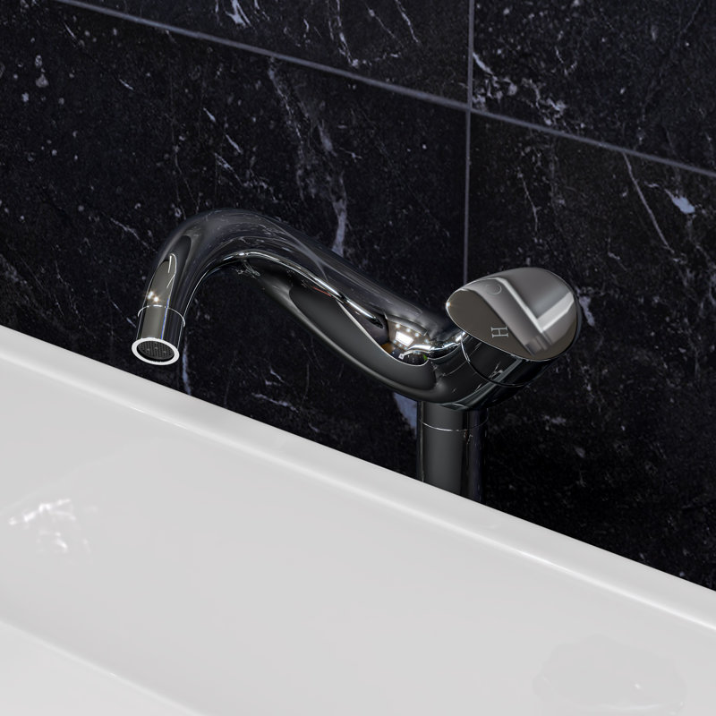 Wave Single-handle Bathroom Faucet, Polished Chrome