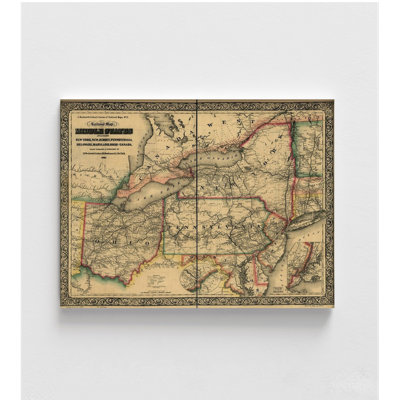 Civil War Railroad Map 1862, Ralway Poster, American Civil War History Print, Railroad History Poster, US Historic Decor,Rustic Railroad Map