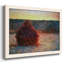 «Grainstack at Sunset, Winter, 1890» par J Paul - reproduction d'art sur toile simple-165626891-165626890