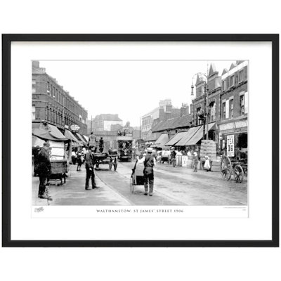 Walthamstow, St James' Street 1906 by Francis Frith - Single Picture Frame Print