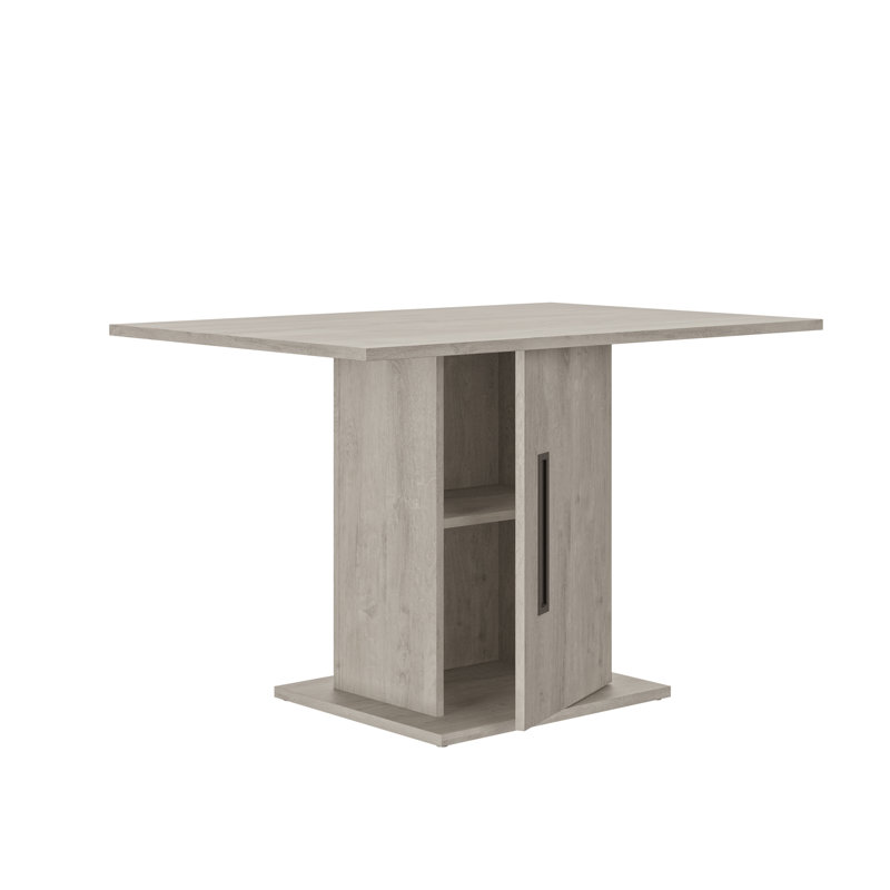 Rotteck Dining Table, Light Grey Oak