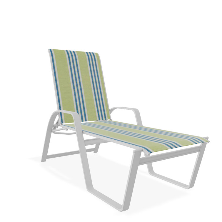 Holna Outdoor Rust-Resistant Metal Chaise Lounge
