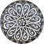 Plaque de céramique marocaine de la fin du 19e siècle avec motif mauresque